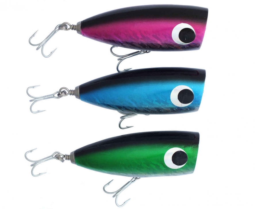 Chomp Lures Gt Poppers 100g 130mm Hardwood X 3 Super Tough