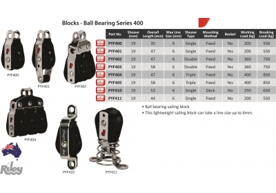 BLOCK DBL 19MM BALL