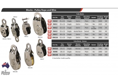 25X13 S/BLOCK SWIVEL